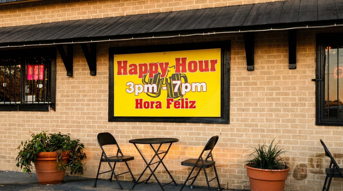 Hora Feliz: 3pm–7pm Daily