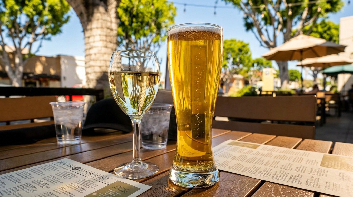 Beers, Wine, and the Sunny Patio