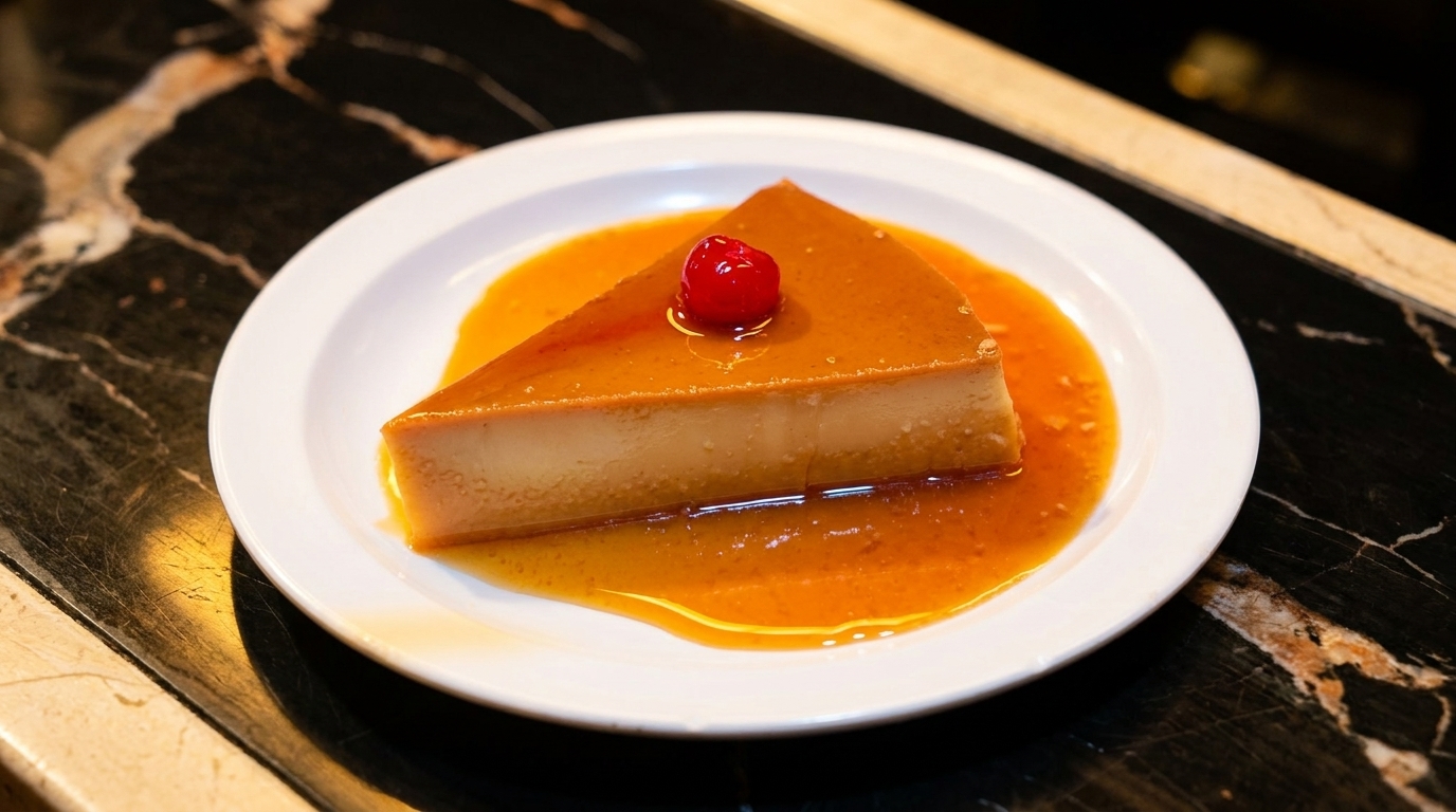 Finish with Our Flan