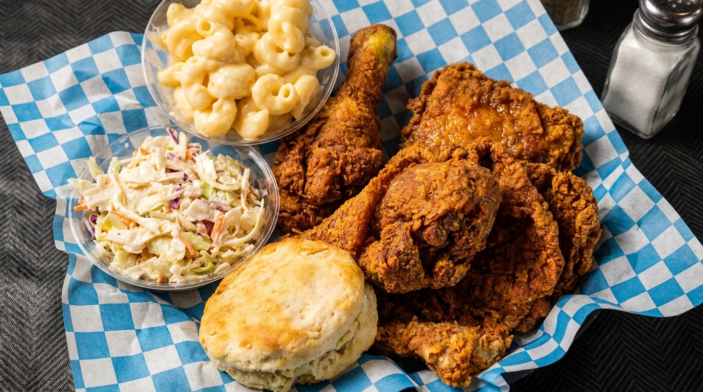 Chicken Basket with All the Sides