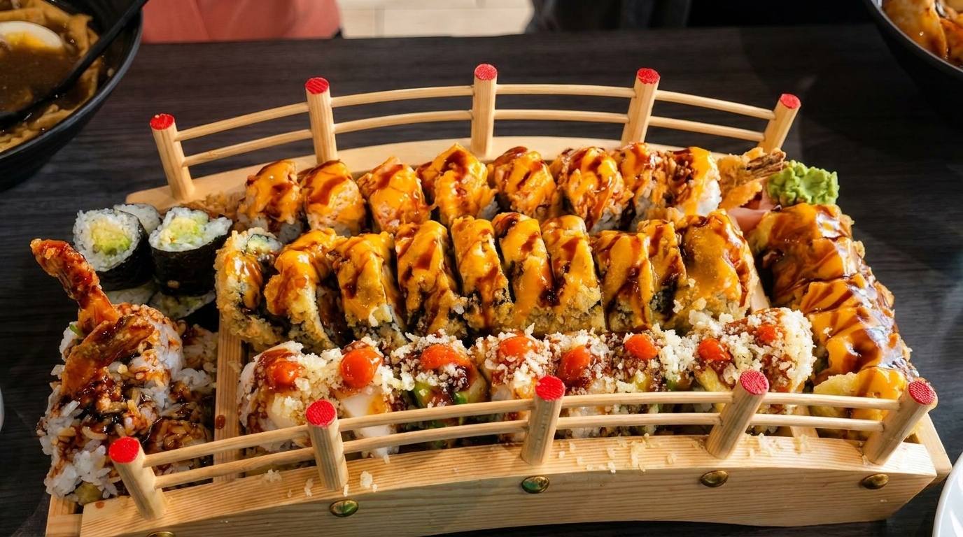 Sushi Boats Built for Sharing