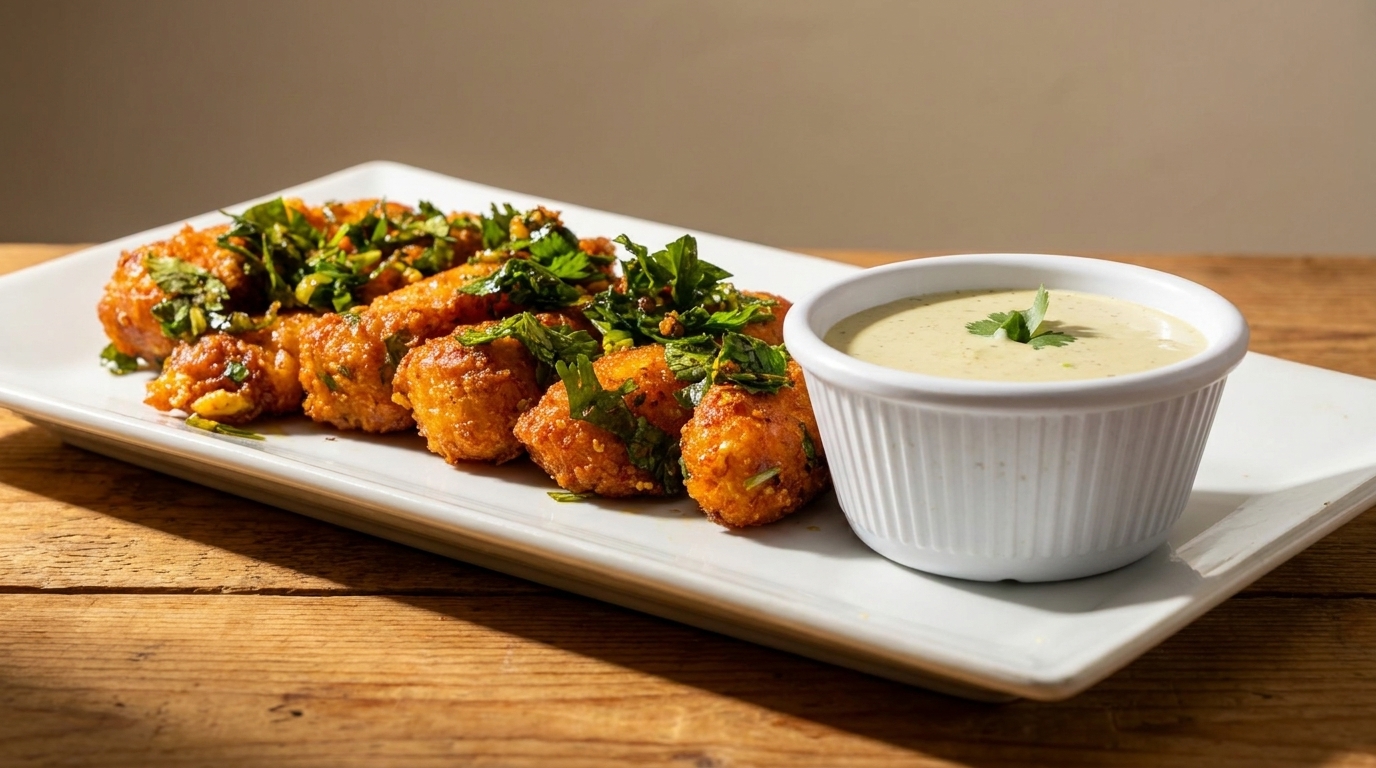 Desi Masala Mozzarella Sticks
