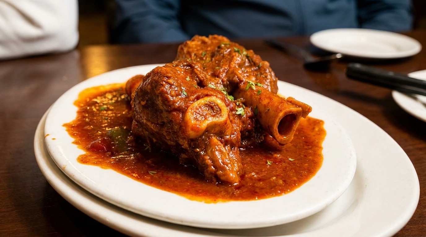 Order the Lamb Shank. Order Two.