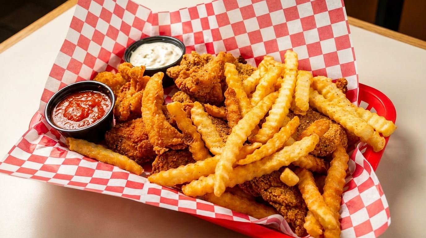 Breaded Fresh. Fried to Order.