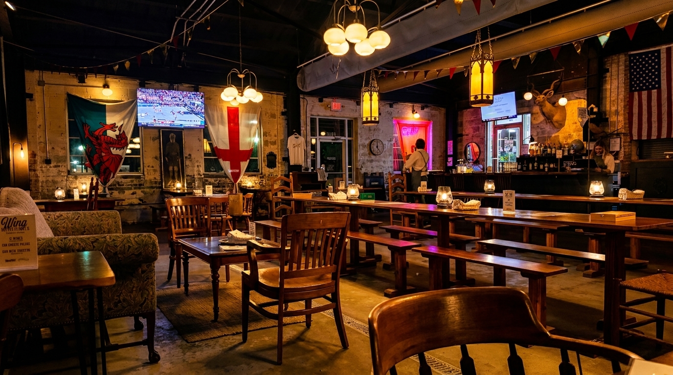 Inside Godwins Beer Hall