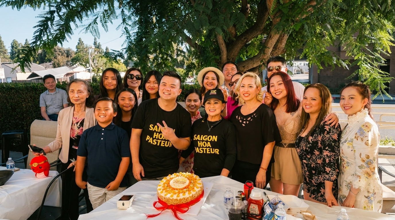 Family Behind the Kitchen