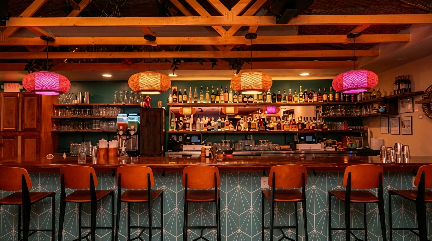 The Rum Room Is Upstairs
