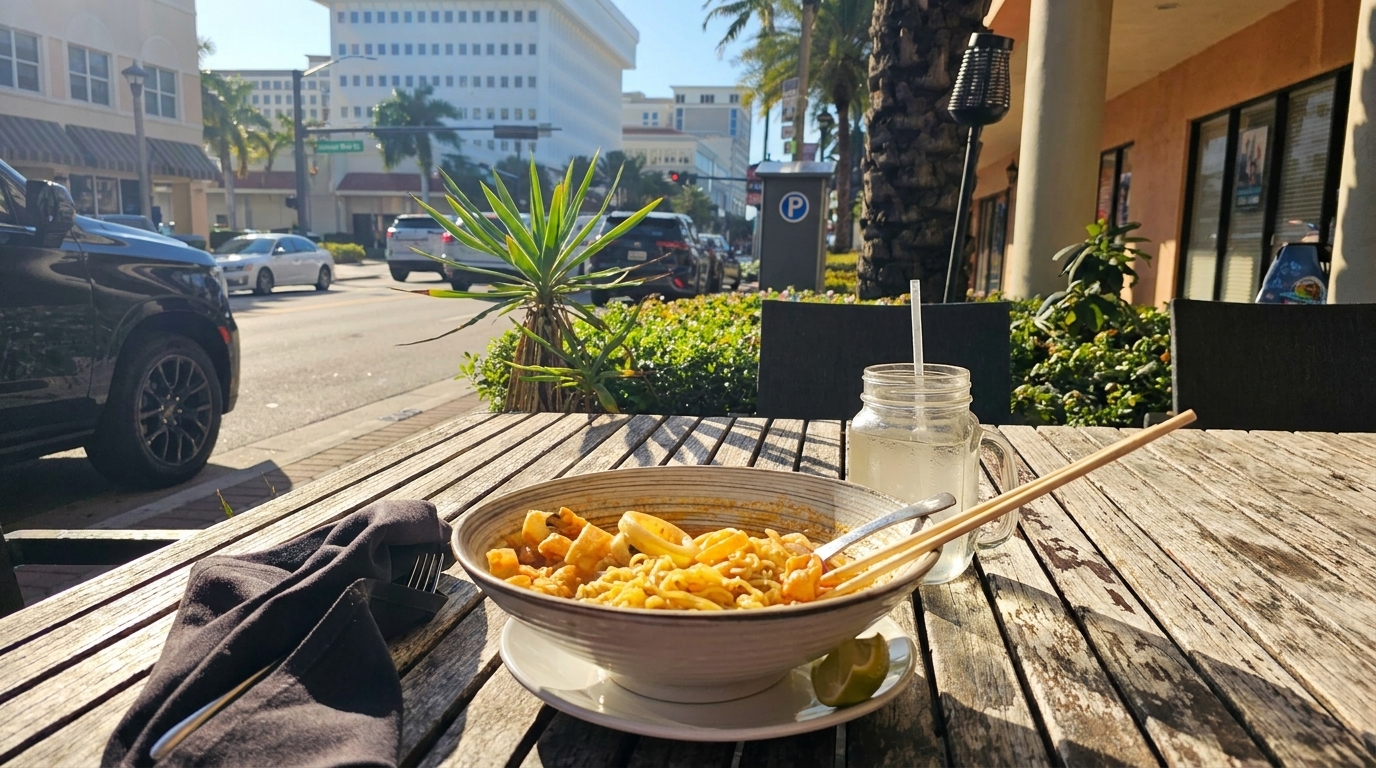 Outdoor Patio on Palmetto Park