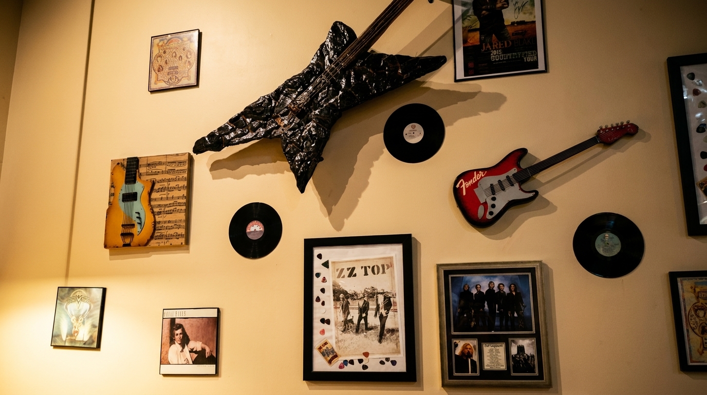 Guitars, Memorabilia, and a Full Bar