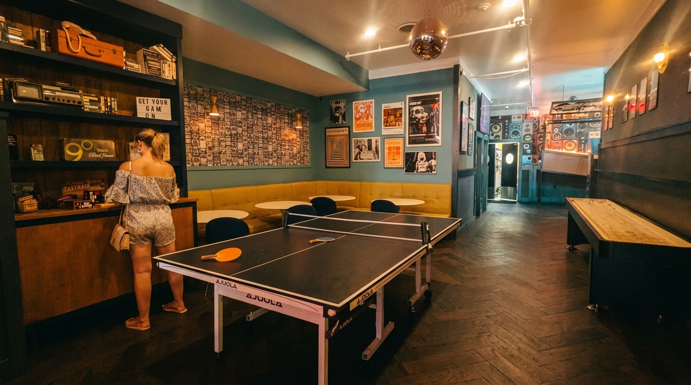 Ping Pong, Pac-Man, Shuffleboard