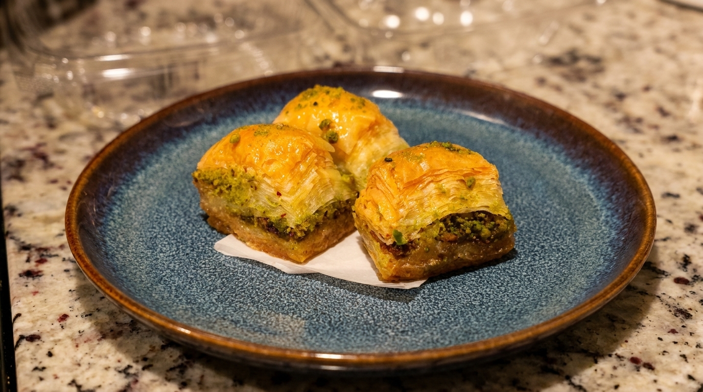 Homemade Pistachio Baklava