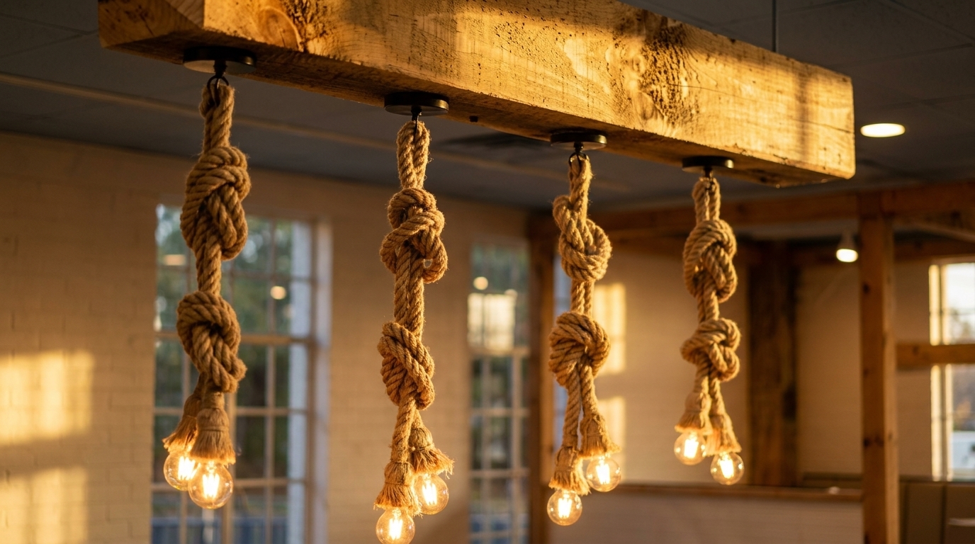 Rope Lights, Blue Chairs, Warm Nights