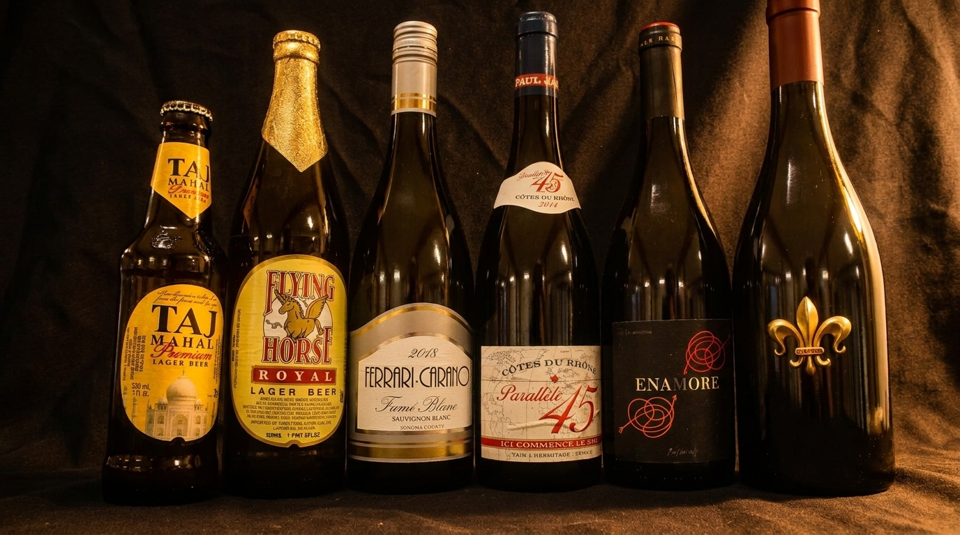 Indian Beers, Wines, and Spirits