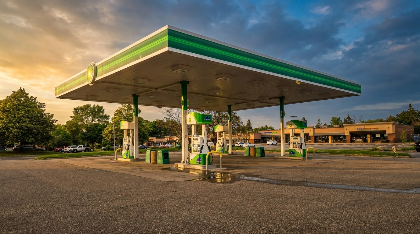 A Gas Station with Big Dreams