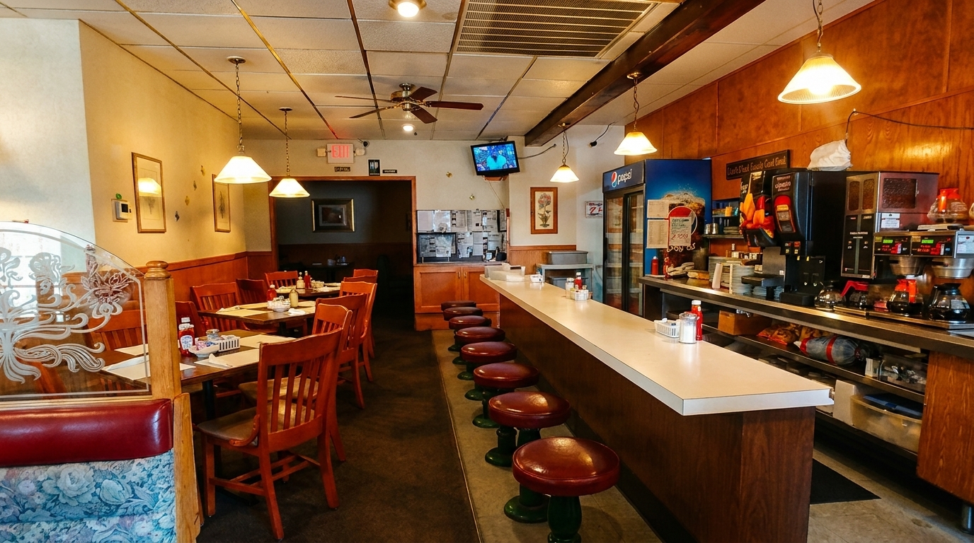 Red Booths. Counter Seats. Real Regulars.