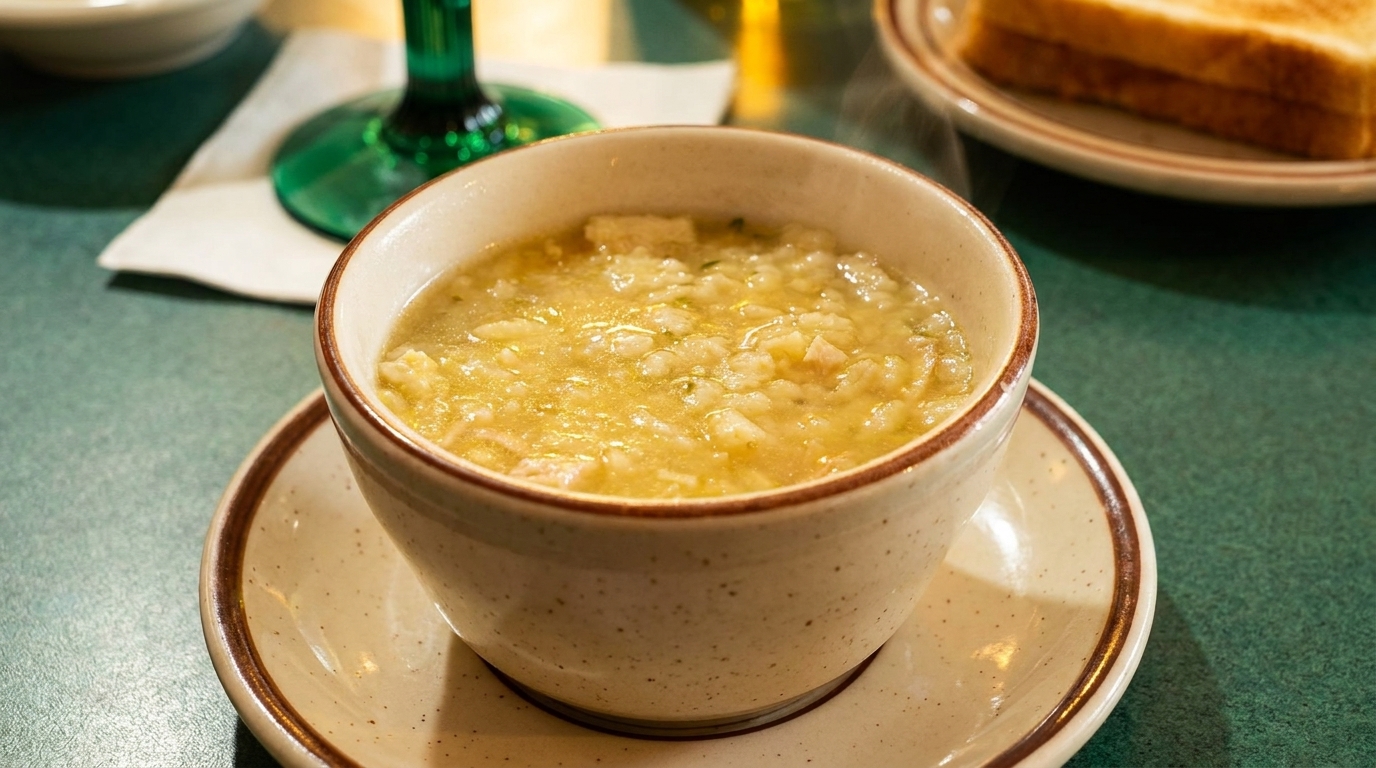 Soup, Cod, Sides, Dessert