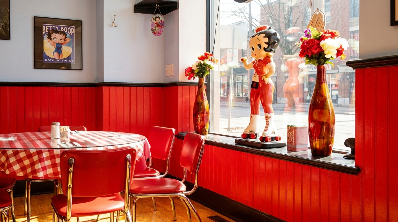 Inside Betty Boop's Diner