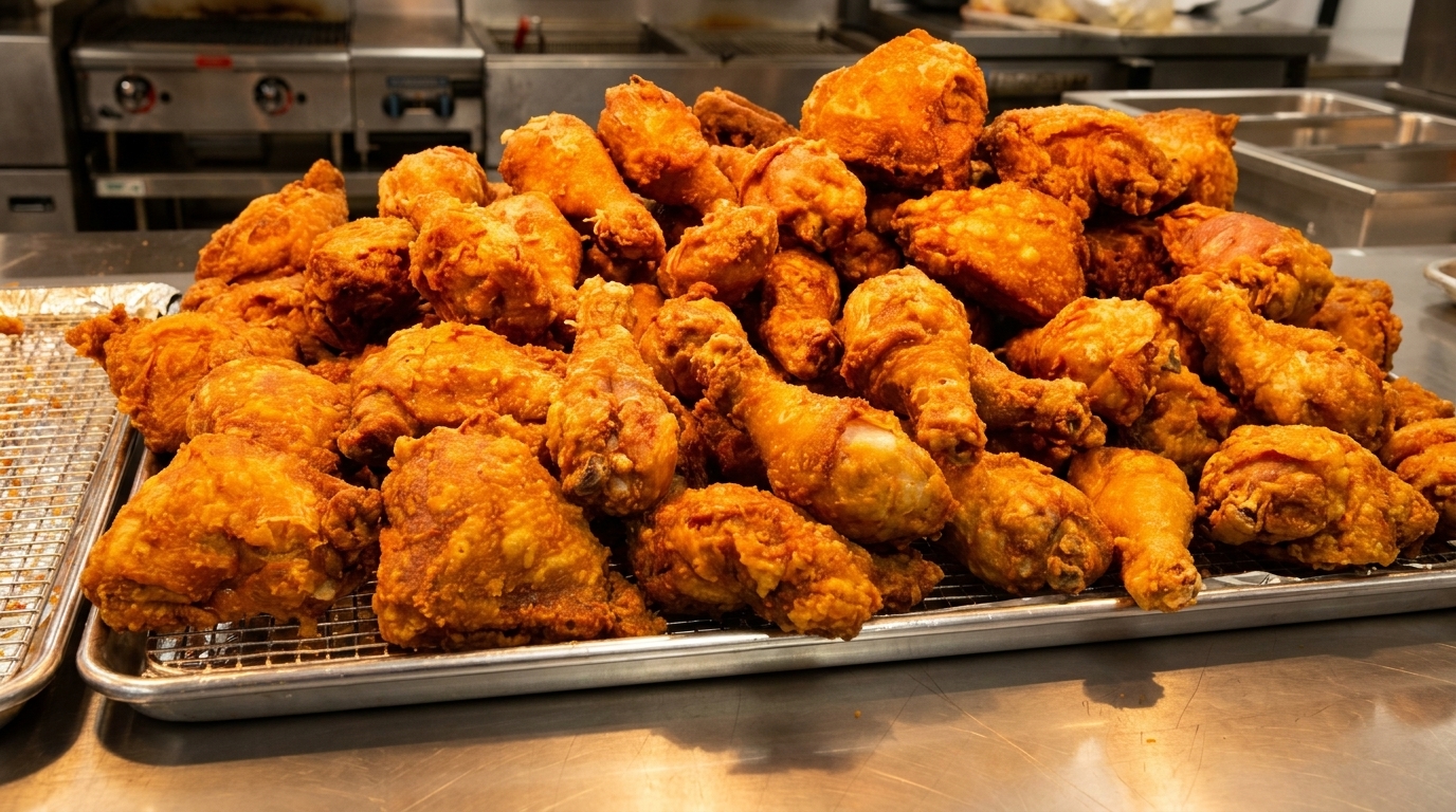 Not Fried. Broasted.