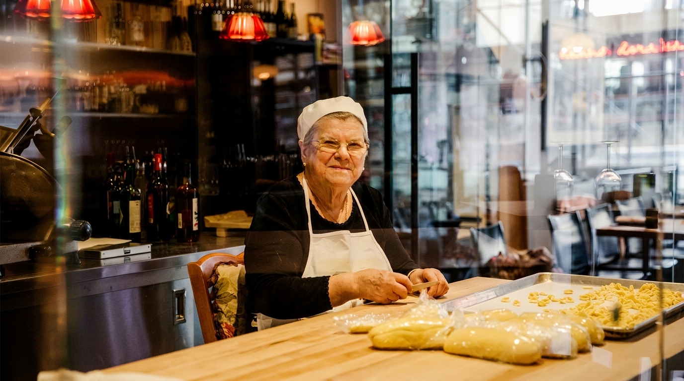 Handmade Pasta. A Real Nonna.