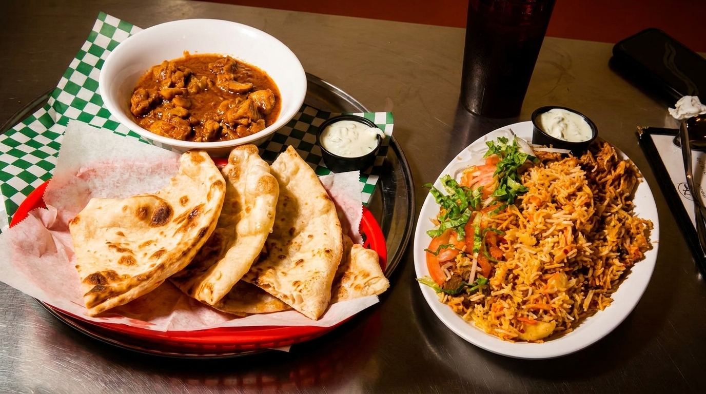 Fresh Naan, Kebabs, Biryani