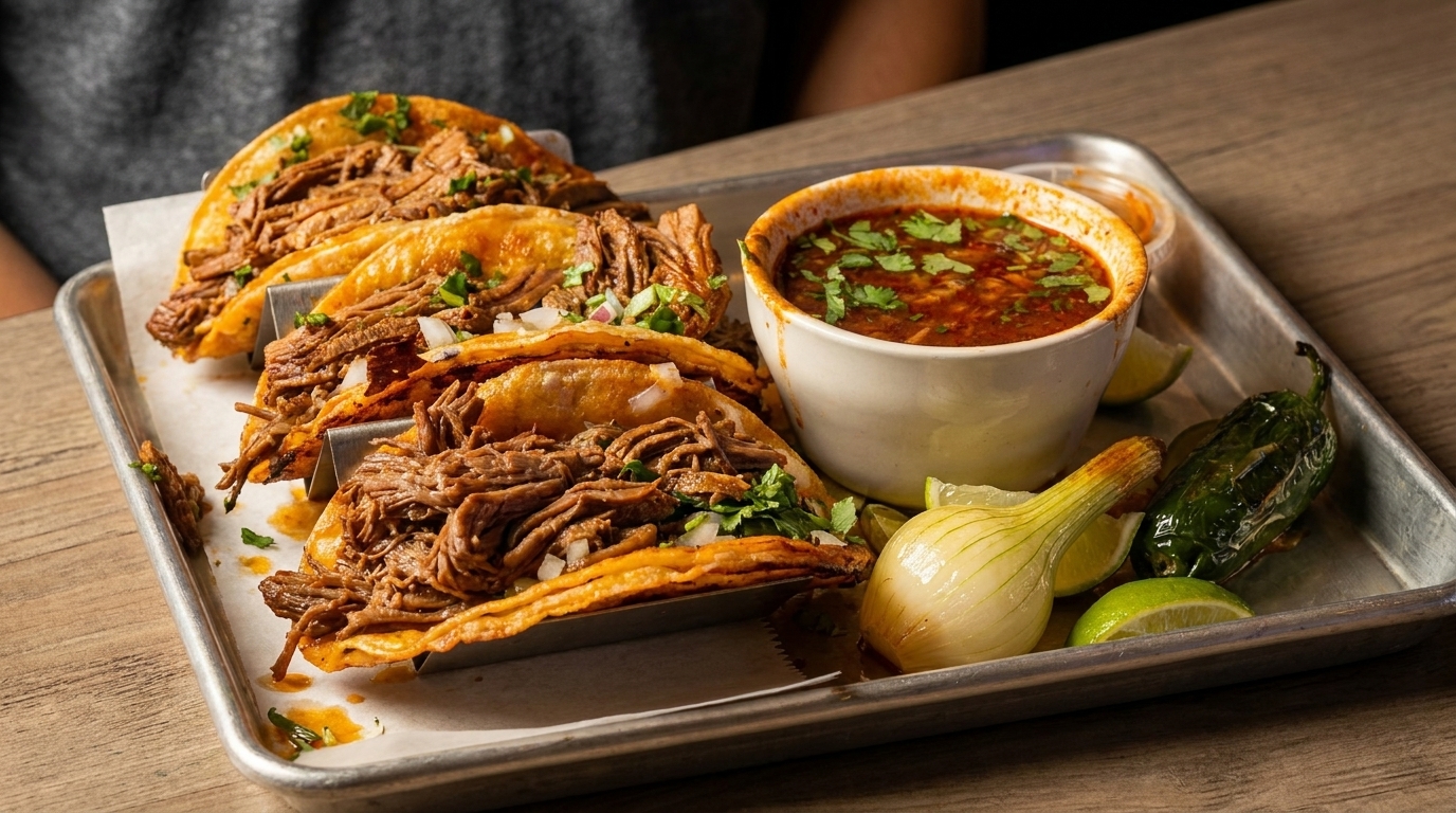 Slow-Cooked Birria Beef