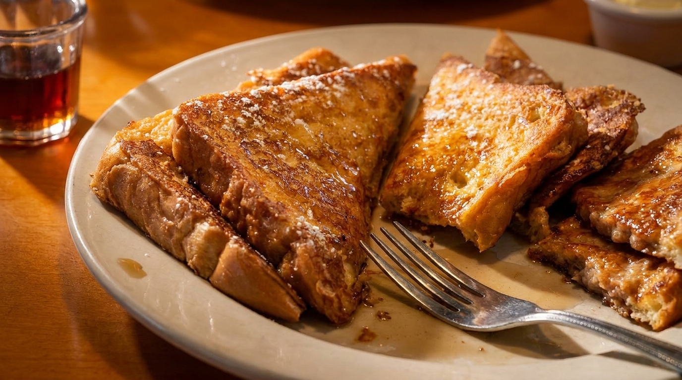 French Toast with Powdered Sugar