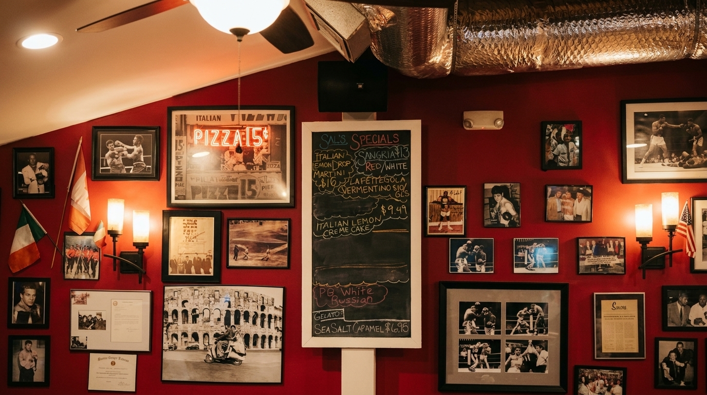 Red Walls, Boxing Gloves, Sinatra