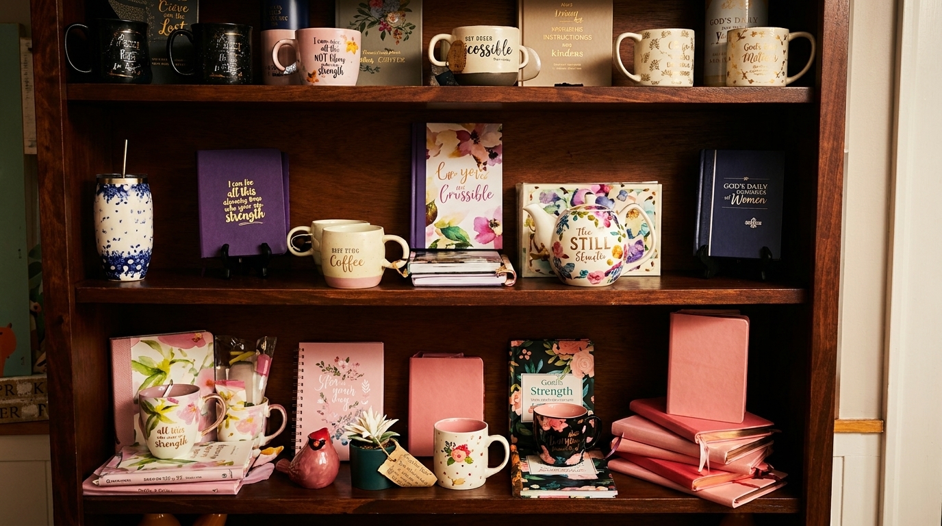 Mugs, Books, and Home Décor