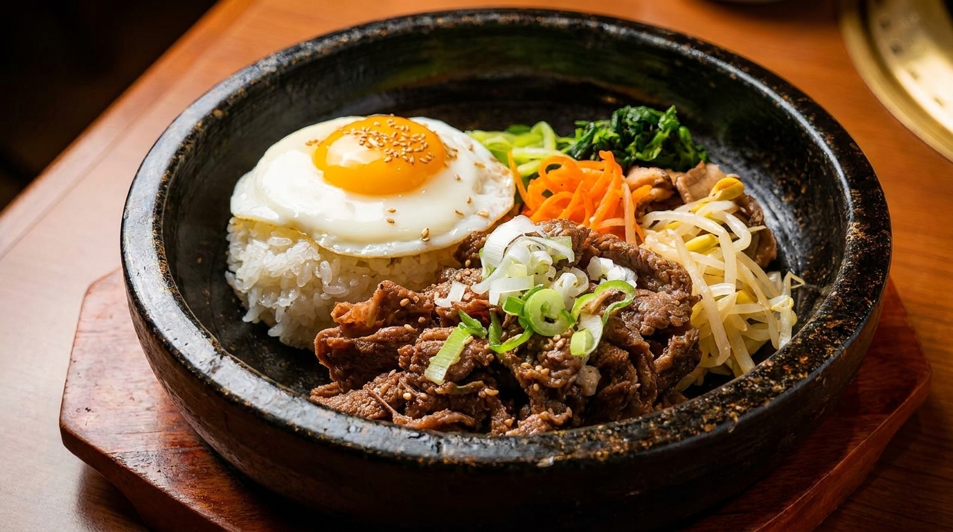 Banchan, Bulgogi, Bibimbap