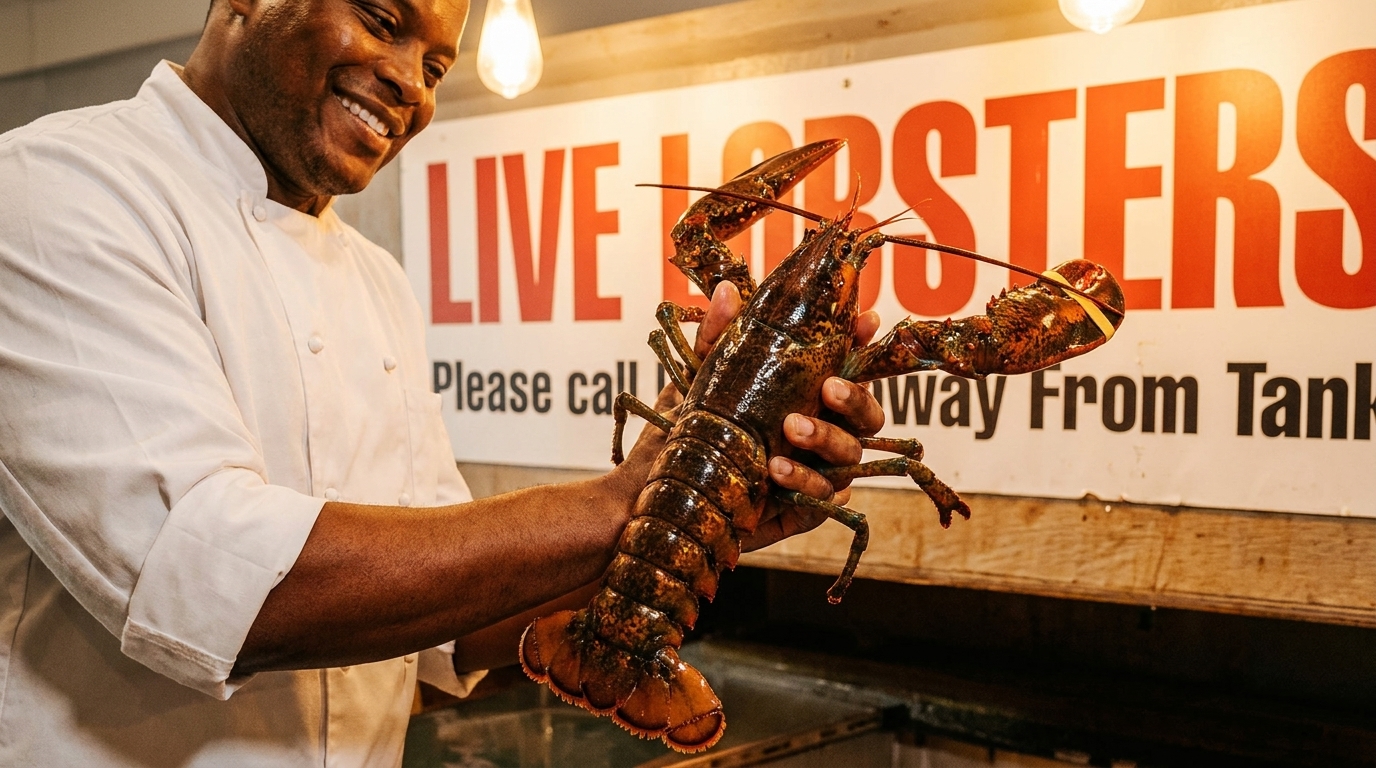 Fresh Lobster, Cracked Daily